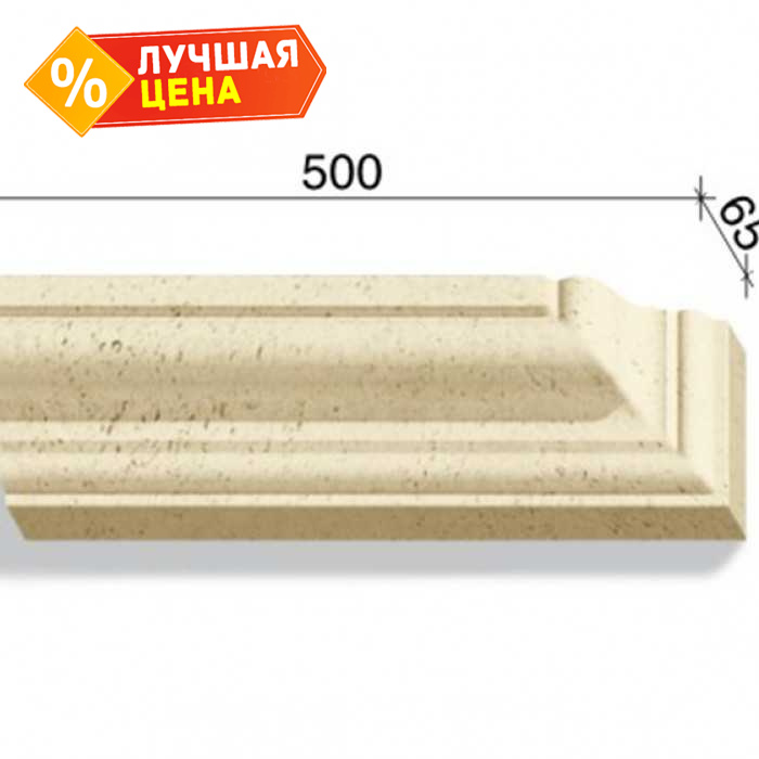 Угловой элемент для наличников и карнизов White Hills Тиволи 721-14, 500*65*130