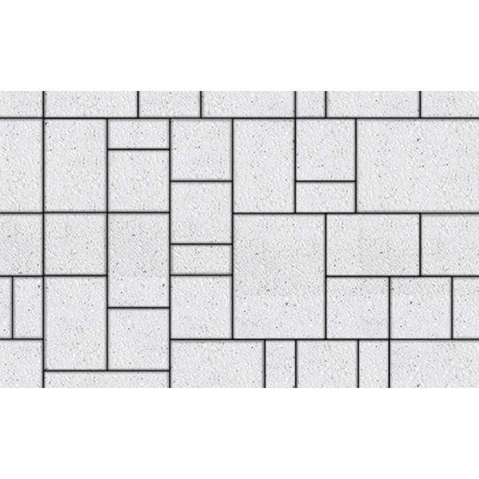 Плитка тротуарная Мюнxен Б.2.Ф.6см Стоунмикс белый